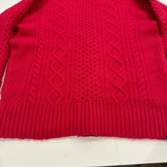 Donegal long cable-knit cardigan sweater - Picture 2 of 4